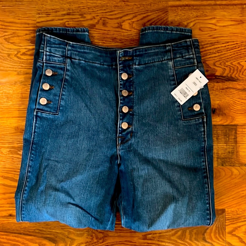 J Brand Natasha Sky High Skinny Crop Jean Size 31